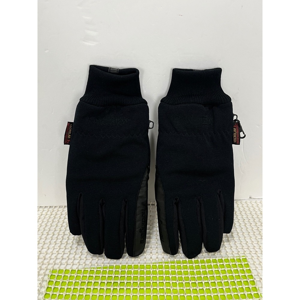 Hotfingers Microlar 3 Men Medium Black Waterproof Winter Gloves‎ EUC